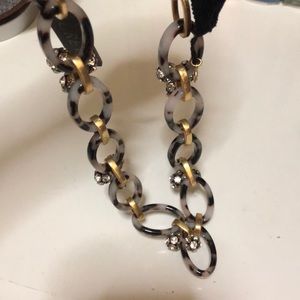 J Crew tiger shell “Brand New” ribbon necklace J 6